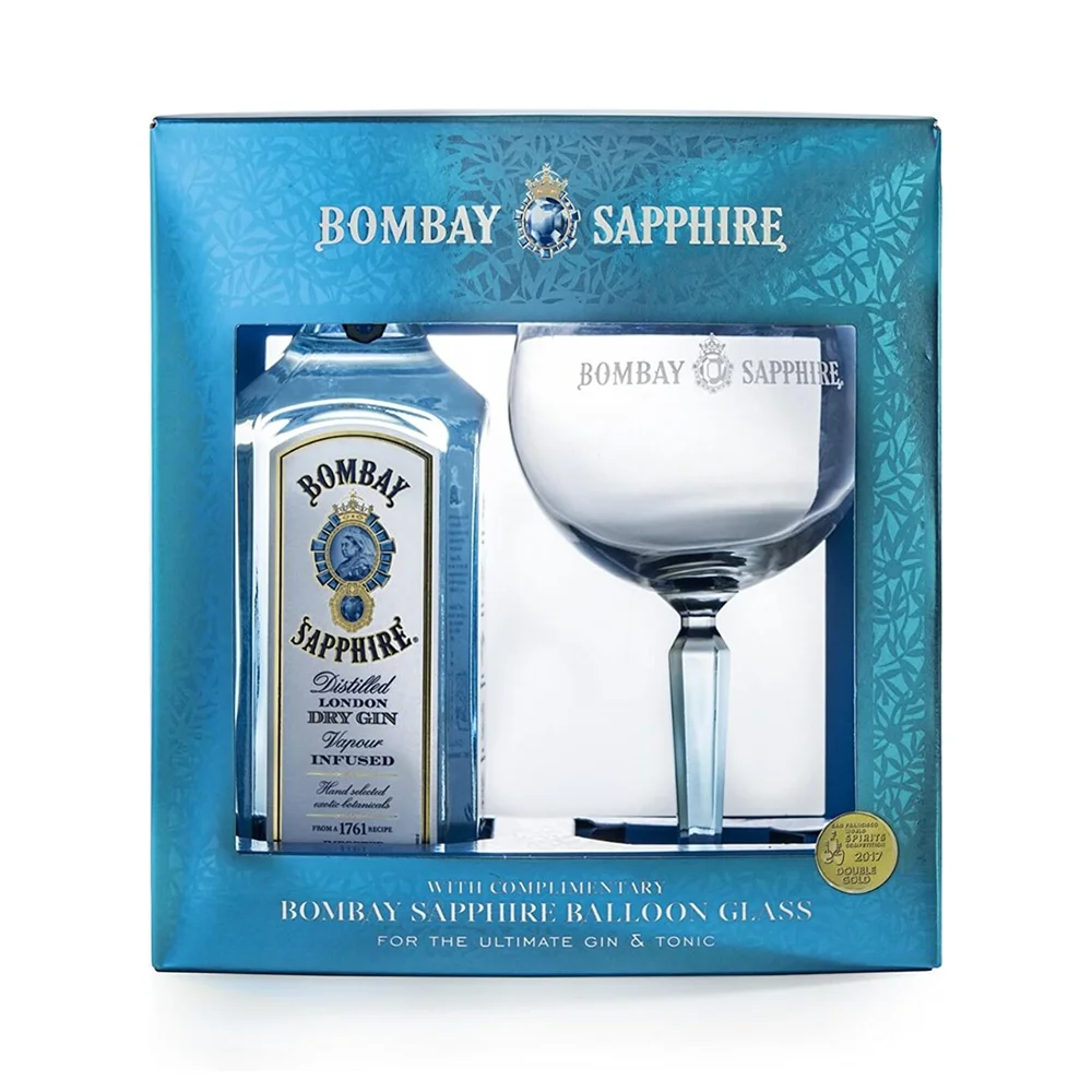 [DX5481] Gin Bombay Sapphire poklon kutija + čaša 0,7 L