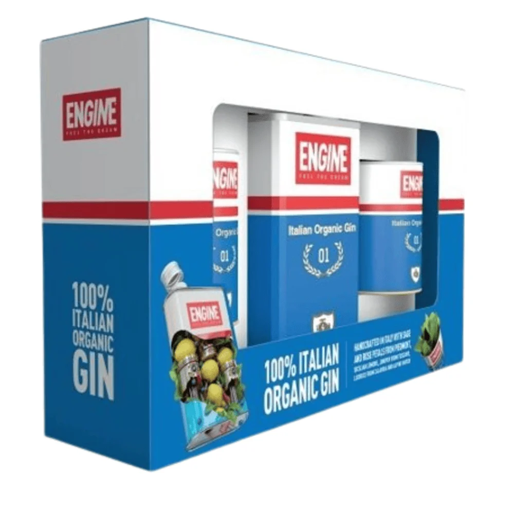 [DX6530] Gin Engine + 2 čaše poklon kutija 0,5 L